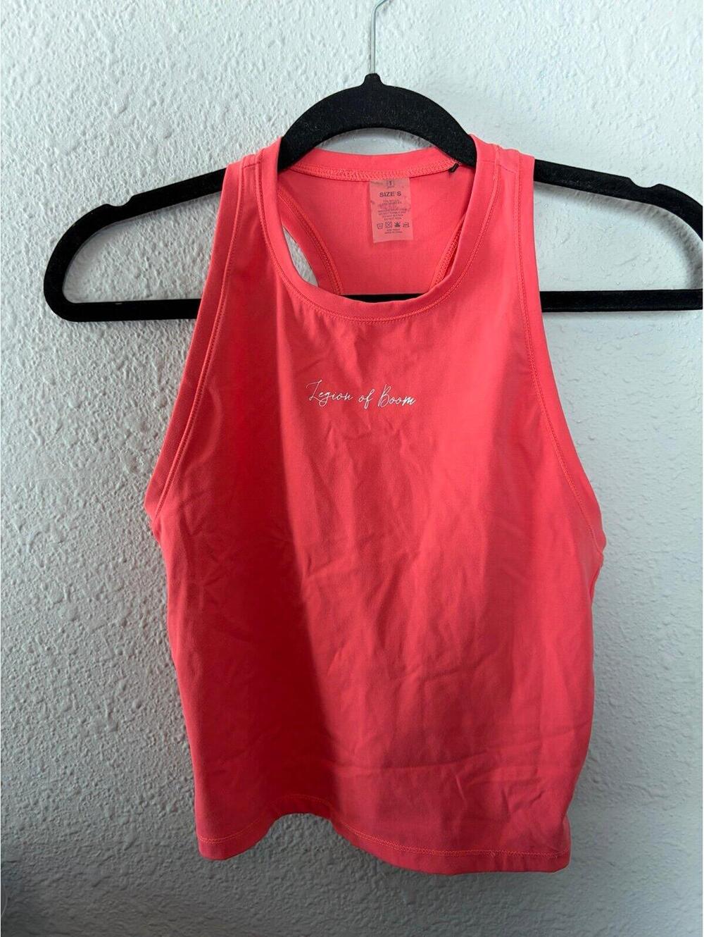 1st Phorm pink high neck waist length/cropped tank size S. Legion of Bloom